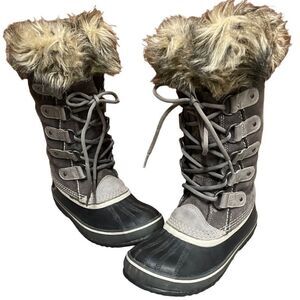 Sorel Joan of Arctic Suede & Leather Waterproof Snow Boots
